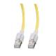 Patchkabel RJ45, VC LED, CAT6A 500Mhz, 1,5m, gelb, LED in den Steckern!