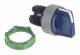 Schneider Electric ZB5AK1363C0 Schneider illuminated selector switch, front, plastic, blue