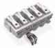 WAGO 294-4225 Netzanschlussklemme mit PE-Rastkontakt L / N / L / PE / N 5p