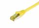 Patch cable RJ45, CAT6A 500Mhz, 7.5m, yellow, S-STP(S/FTP), TPE/LSZH(Ultraflex), AWG26, with CAT7 raw cable, Synergy 21