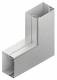 Niedax LUWC 80.080 vertical corner 90° with cover, 80x80mm strip galvanized