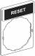 Schneider Electric ZBY2322 label support , labeled 30x40 black reset