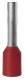 RED 2250-30-0004 wire end sleeves DIN46228 part 4 iso 1.00qmm 8mm long red Cu galvanic