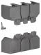 Hager HYB023H terminal cover x250 3P épanouisseu, 