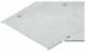 Niedax RBADV 400 F cover for bend 45°, width 404 mm, hot-dip galvanized
