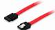 Equip flat cable SATA 6Gbps, 7 pin ST/ST, 0.5m with metal clip polybag