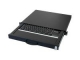 Aixcase AIX-19K1UKDETP-B Keyboard - rack-mountable - DE PS/2,USB, Black, RAL 9005
