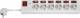 Goobay 72568 6-way power strip with switch 1.5 m, white - sockets can be switched individually, with child safety lock and surge protection