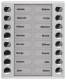 TCS PET16-EN/04 audio outdoor station extension 16 buttons 2-row AP silver