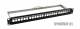 Patch Panel 24xTP,CAT6A, incl.Keystone Slim-line/Short mit Staubschutzklappe, 48,3 cm ( 19 Zoll ), 1HE(t152mm), Schwarz, Synergy 21,