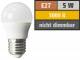 LED Tropfenlampe McShine, E27, 5W, 380 lm, 3000K, warmweiß