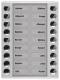 TCS PET18-EN/04 audio outdoor station extension 18 buttons 2-row AP silver
