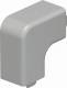 OBO Bettermann 6158587 OBO WDK HF20020GR flat angle hood 20x20mm PVC stone gray RAL7030 