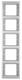Berker 13537004 under 1353 70 04, 5f vertical stainless steel