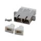 LWL-Kupplung,SC(APC8G)-Buchse/SC(APC8G)-Buchse, 9/125u Singlemode, duplex, Metall, Keramikhülse,