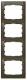 Legrand 771208 LEG frame 4-fold vertical Galea dark bronze