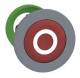 Schneider Electric ZB5FA432C0 Schneider pushbutton, front, label O, momentary, red, 30mm
