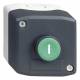Schneider Electric XALD102 Schneider Gehäuse 1Drucktaster 1S Bez.I flach grün