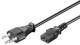 Goobay 93617 Power cable 2 m, black - Switzerland connector (Type J, SEV 1011)> Appliance socket C13 (IEC connector)