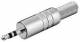 Goobay 11017 Klinkenstecker - 3,5 mm - stereo - Metallausführung mit Knickschutz