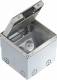 OBO Bettermann 7368324 OBO UDHOME2 GV15V Bodensteckdose mit 2-fach VDE-Steckdose 