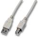 Kabel USB, A(St) => B(St), 0,5m, USB2.0, grau
