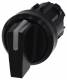 Siemens 3SU1002-2BP10-0AA0 toggle switch. illuminable 22mm round black plastic