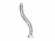 Equip cable guide 60cm long for under-table mounting gray