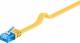 Goobay 96329 CAT 6a Flach-Patchkabel, U/UTP, Gelb - Kupfermaterial
