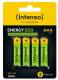 Intenso Batteries Rechargeable Eco AAA HR03 850mAh 4er Blister