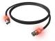 ZVK EasyLan copper patch cable Cat6EA LED Cat 6 shielded black 1.0m CS1OSCDCD0010