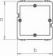 OBO Bettermann 6257606 OBO GED-1D Datendose 1-fach für GEA GES 