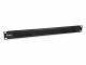 Equip cable gland 48,3 cm ( 19 inch ) 1U black RAL 9005 brush.
