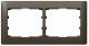 Legrand 771202 LEG frame 2-fold horizontal Galea dark bronze 