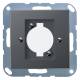 Jung A568BFANM cover + support ring for loudspeaker, chassis, XLR bruchs A anthr.matt