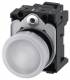 Siemens 3SU11566AA603AA0 indicator light 22mm round white lens smooth AC 230V
