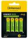 Intenso Batteries Rechargeable Eco AAA HR03 1000mAh 4er Bliste
