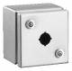 Rittal 2384010 SM Switch housing, WHD: 100x100x90 mm, Stainless steel 1.4301, without mounting plate, 1 switch cut-out