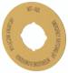 Moeller 167639 EATON M22-XBK5 Not-Aus Schild,pl,en,de,it 