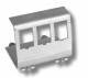 Keystone,Modulträger, DIN Rail, für 1xTP-Modul, Hutschienenadapter,