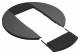 Hager DAC2809011 Rosette DA200 2-fold graphite black