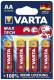 Mignon battery VARTA ''MAX-TECH'' 1.5 V, type AA, blister of 4