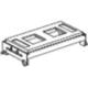 Schneider Electric 5971742 Schneider Zentralplatte Schriftfeld f Alcatel Modular Jack 8-polig weiß