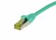 Patch cable RJ45, CAT6A 500Mhz, 1.5m, green, S-STP(S/FTP), TPE/LSZH(Ultraflex), AWG26, with CAT7 raw cable, Synergy 21