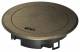 Hager BSR02MKM metal hinged lid for installation box R02 old brass