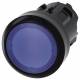 Siemens 3SU10010AA500AA0 3SU1001-0AA50-0AA0 pushbuttons, illuminated 22mm round blue pushbutton