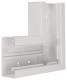 Hager BR6513057035 flat angle made of base profile plastic OT80mm light gray