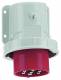 Bals CEE-mounted inlet TE 26006, red 32A 7p 6h 400V 50/60Hz IP67