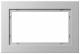 GIRA 100125 cover frame 1 1 2-fold Gira E2 color aluminum