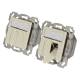 Dosen TP,UP, 2-fach, CAT6A, 500Mhz, weiss, Kabeleingang Waagrecht, RAL9010